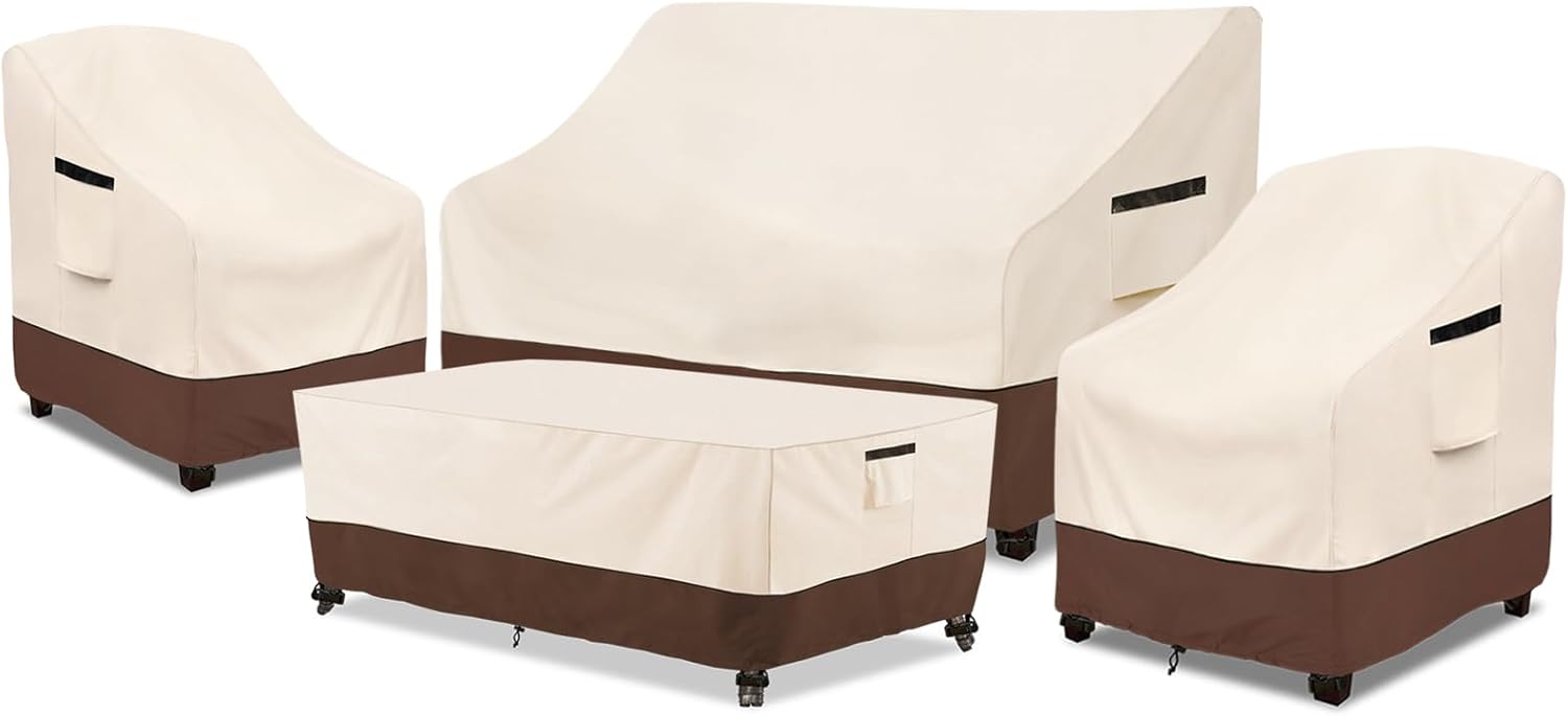 Outdoor Furniture Waterproof - 4-Piece Heavy Duty Waterproof Outdoor Furniture