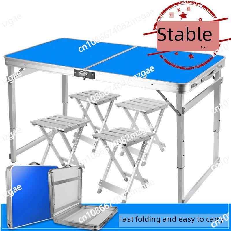 Outdoor Furniture Exhibition - Outdoor Aluminum Alloy Folding Table Portable