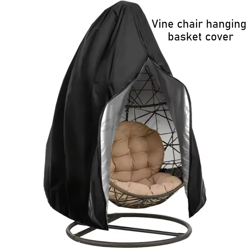 Garden Swing Chair - Black 210D Garden Outdoor Swing Hanging
