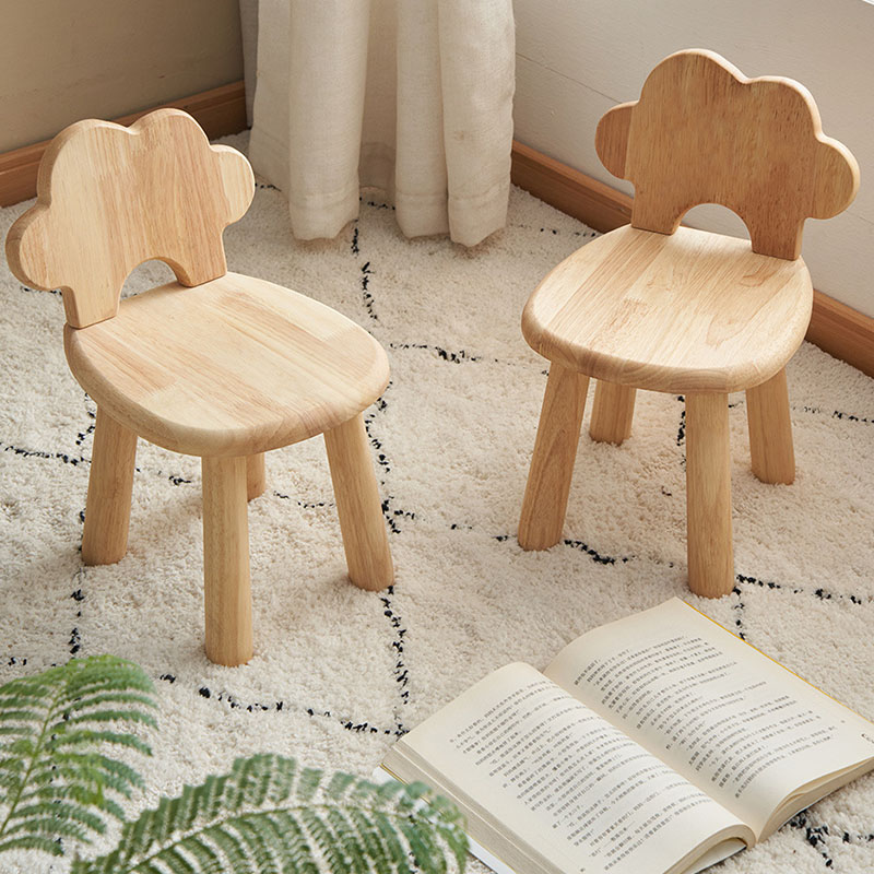 Adirondack Chair Wood - Solid Wood Chair Stool Household Portable