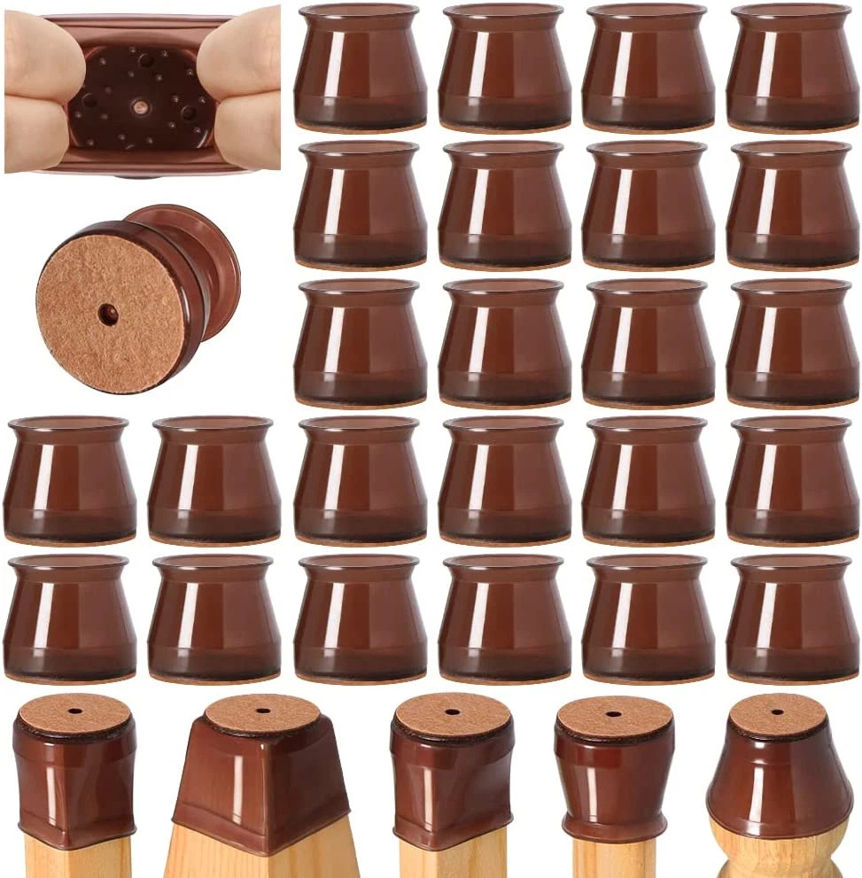 Adirondack Chair Wood - 16Pcs Chair Leg Floor Protectors for