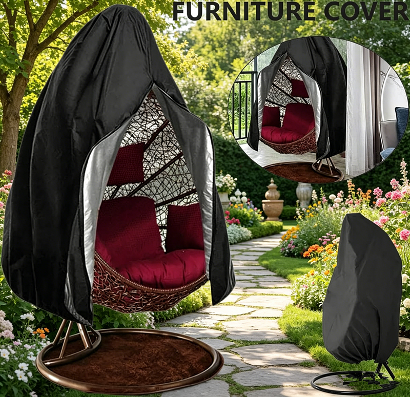 Garden Swing Chair - Oxford Cloth Outdoor Garden Eggshell Swing