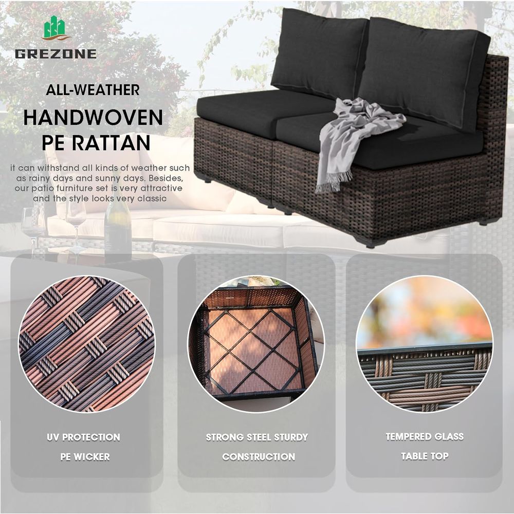 13-Piece Outdoor Sectional Pat - مراجعة Outdoor Furniture Set With Fire Pit وسعره