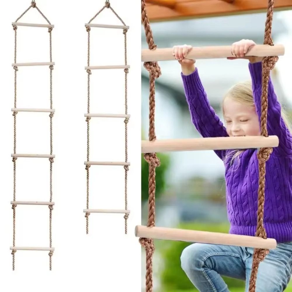 Swing Rope Climbing Ladder wit - مراجعة Outdoor Furniture Upholstery وسعره