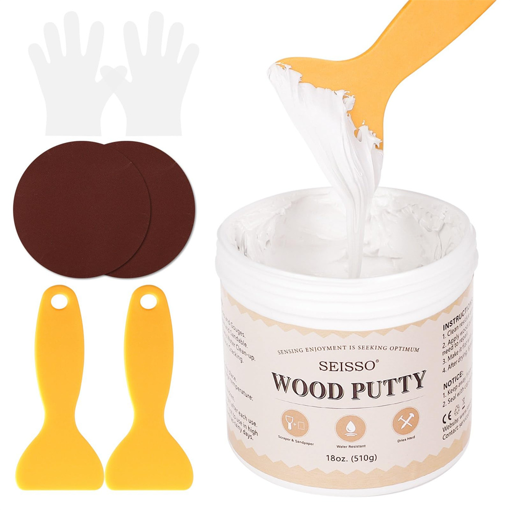 SEISSO White Wood Putty Waterp - مراجعة Outdoor Furniture Restoration وسعره