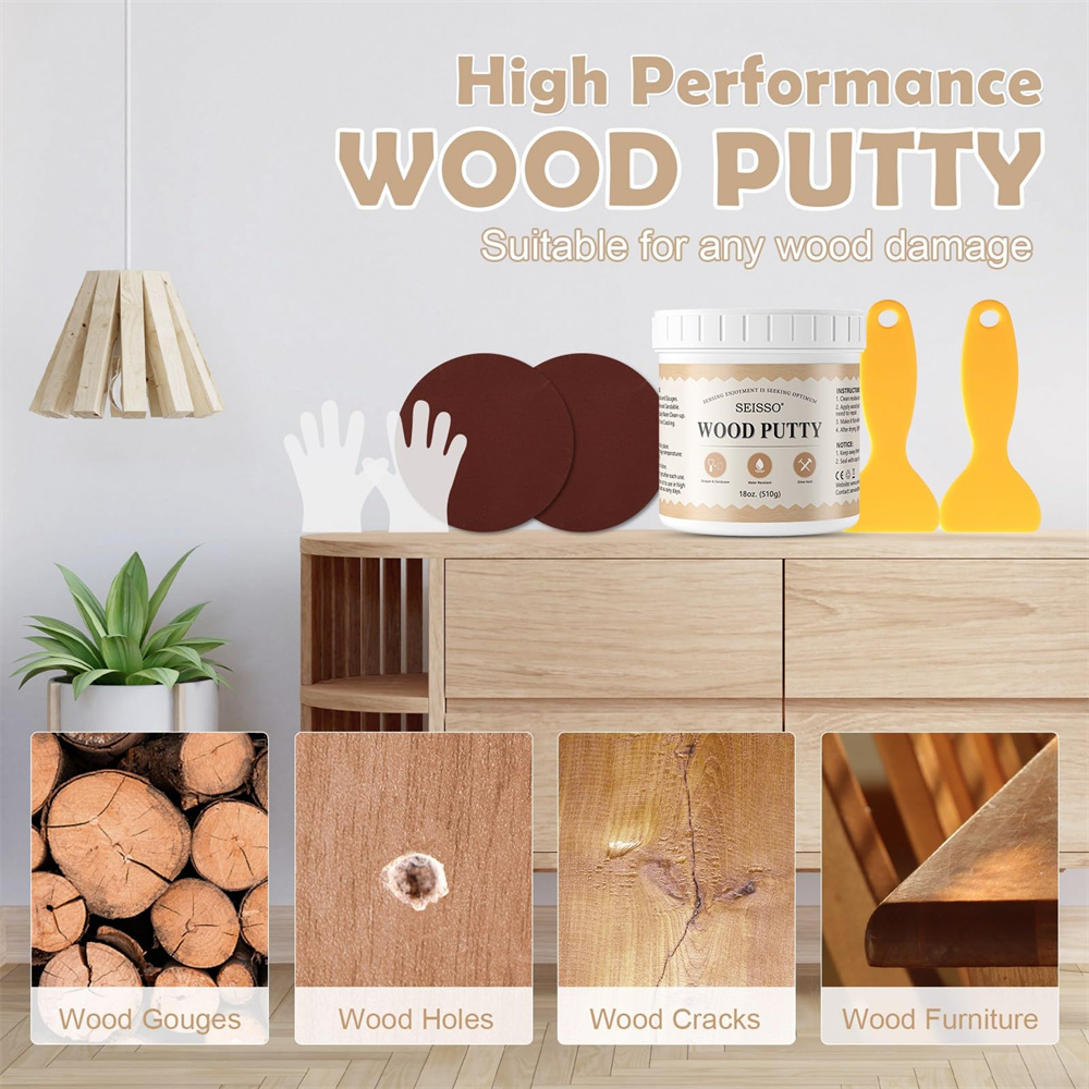 SEISSO White Wood Putty Waterp - مراجعة Outdoor Furniture Restoration وسعره