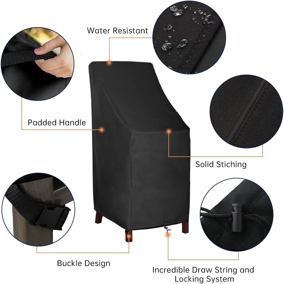 Stackable Patio Chair Covers,  - مراجعة Outdoor Furniture Waterproof وسعره
