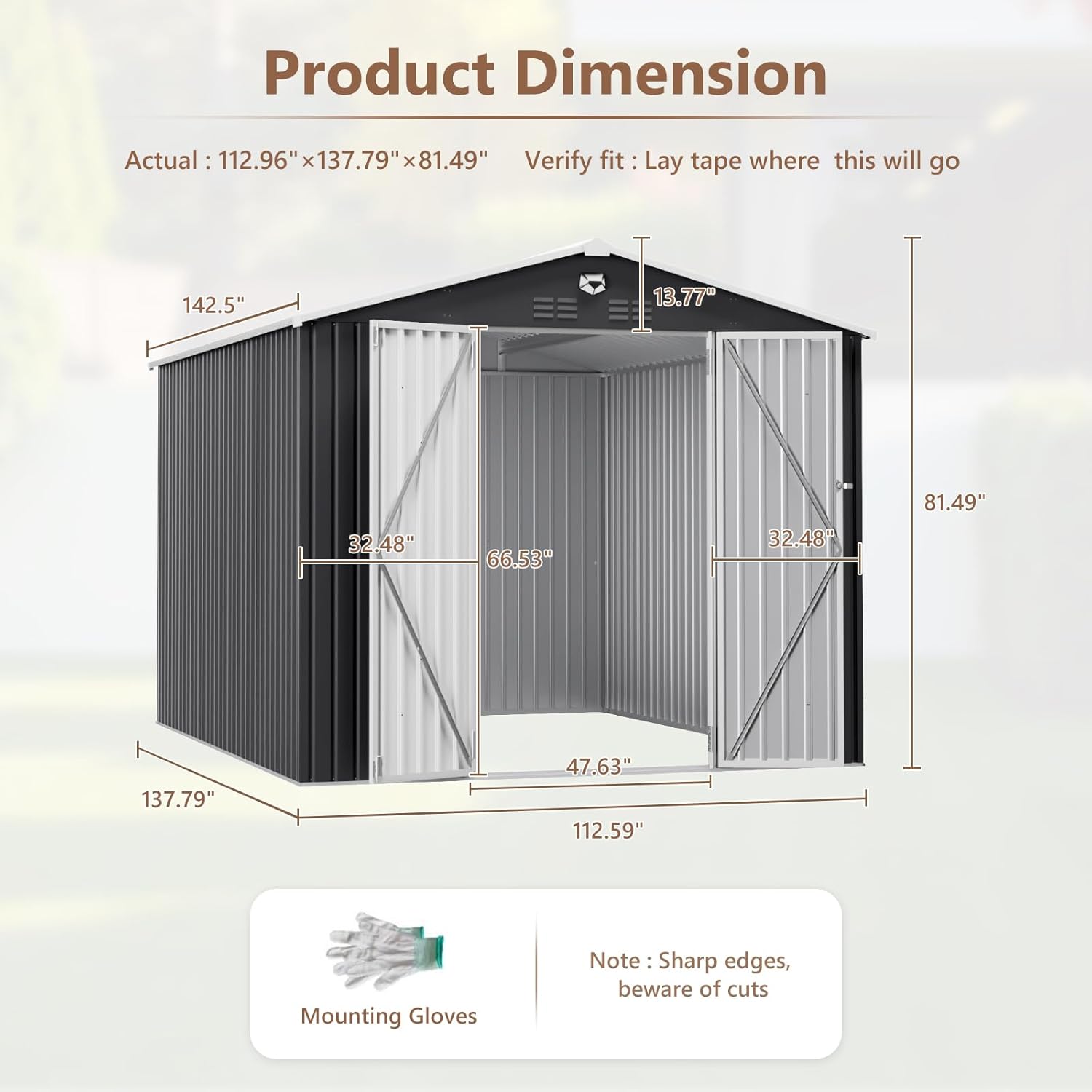10x12 FT Metal Outdoor Storage - مراجعة Outdoor Furniture Arhaus وسعره