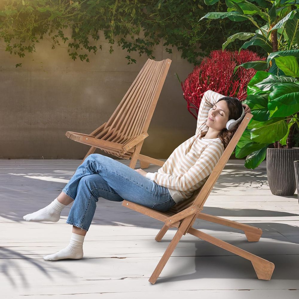 Weather-Resistant Acacia Wood  - مراجعة Adirondack Chair Wood وسعره