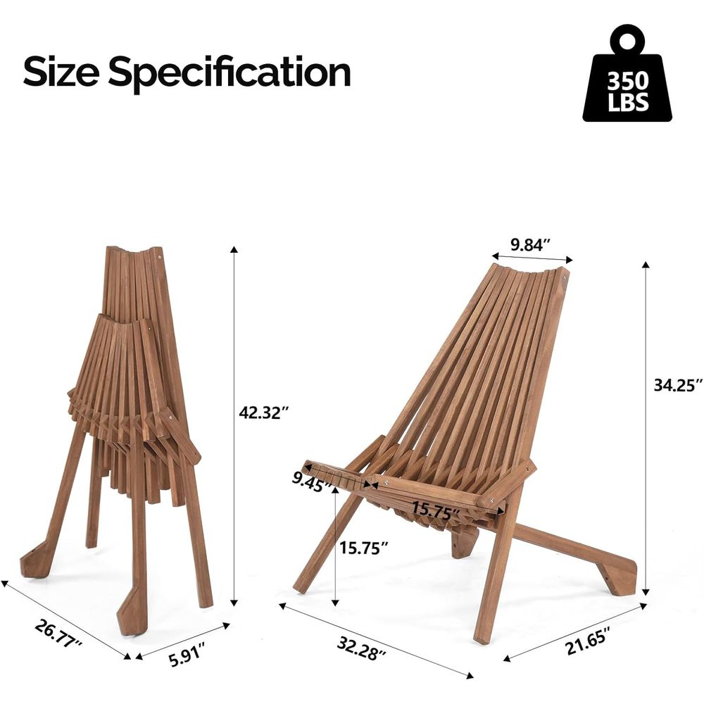 Weather-Resistant Acacia Wood  - مراجعة Adirondack Chair Wood وسعره