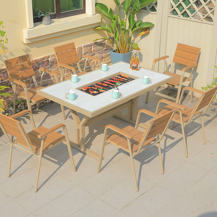 Hot Sale Cast Aluminum Fire Pi - مراجعة Outdoor Furniture Set With Fire Pit وسعره