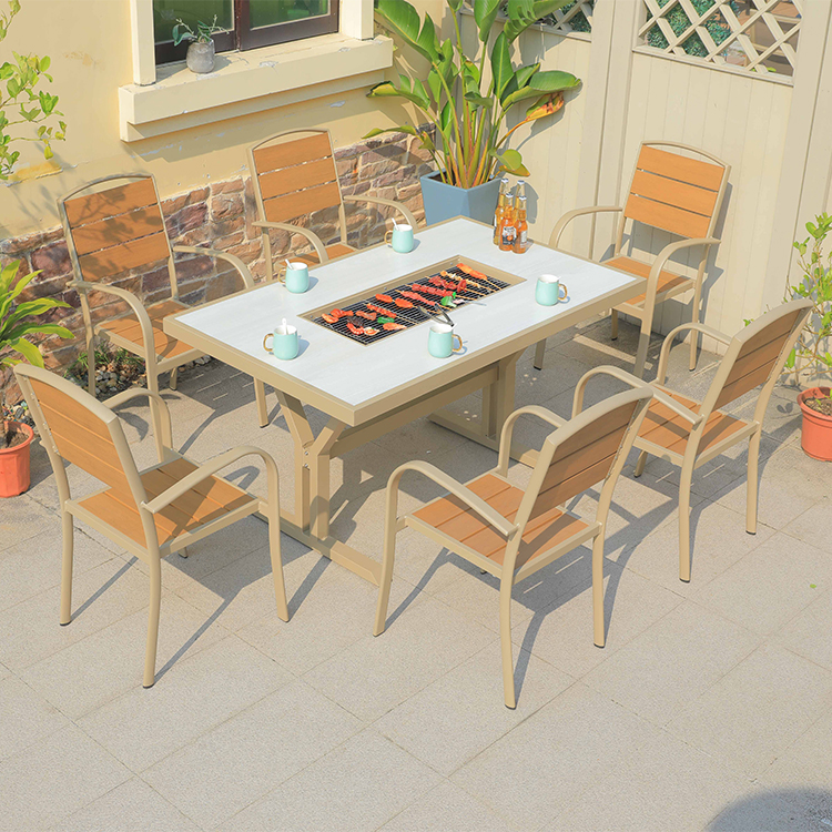 Hot Sale Cast Aluminum Fire Pi - مراجعة Outdoor Furniture Set With Fire Pit وسعره