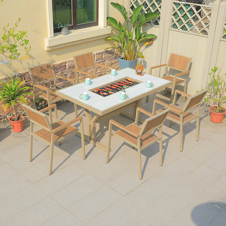 Hot Sale Cast Aluminum Fire Pi - مراجعة Outdoor Furniture Set With Fire Pit وسعره