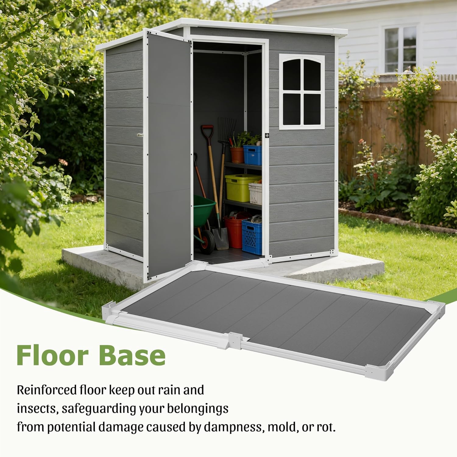 Resin Outdoor Storage Shed Kit - مراجعة Outdoor Furniture Patio وسعره