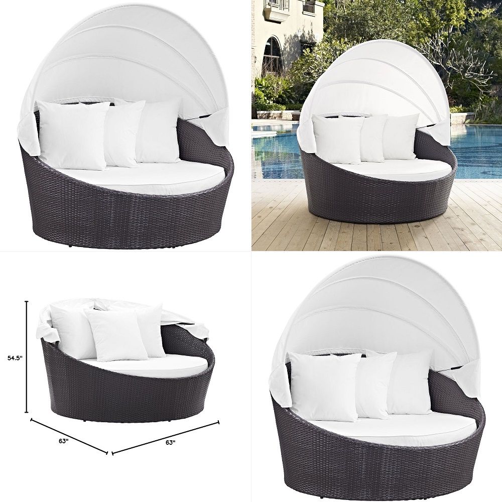 Outdoor Patio Round Daybed wit - مراجعة Outdoor Furniture Patio وسعره