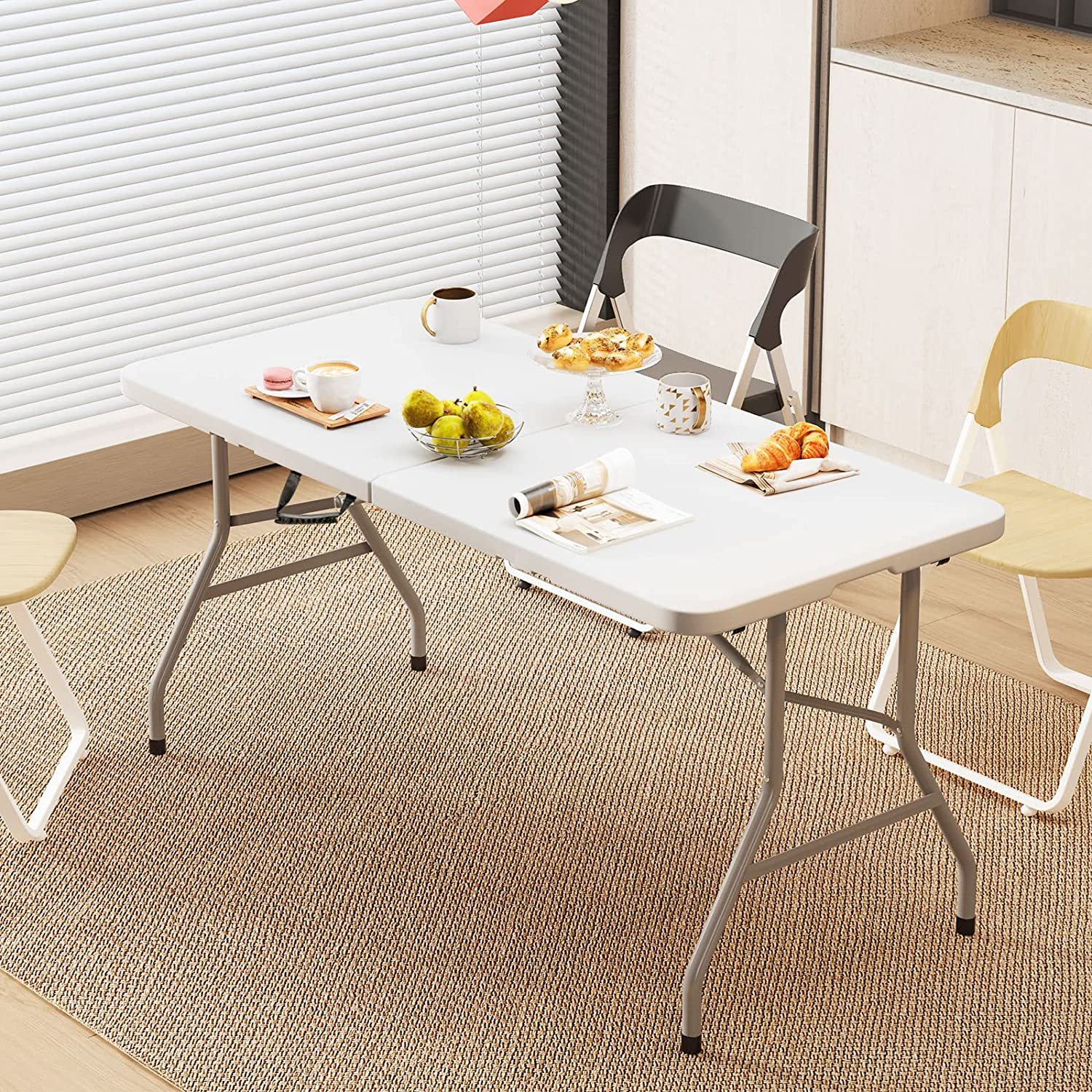 Folding table outdoor HDPE por - مراجعة Outdoor Furniture Exhibition وسعره