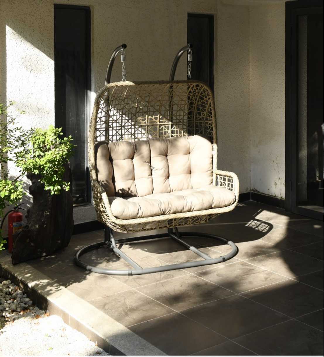 Garden Patio Outdoor Double Ch - مراجعة Garden Swing Chair وسعره