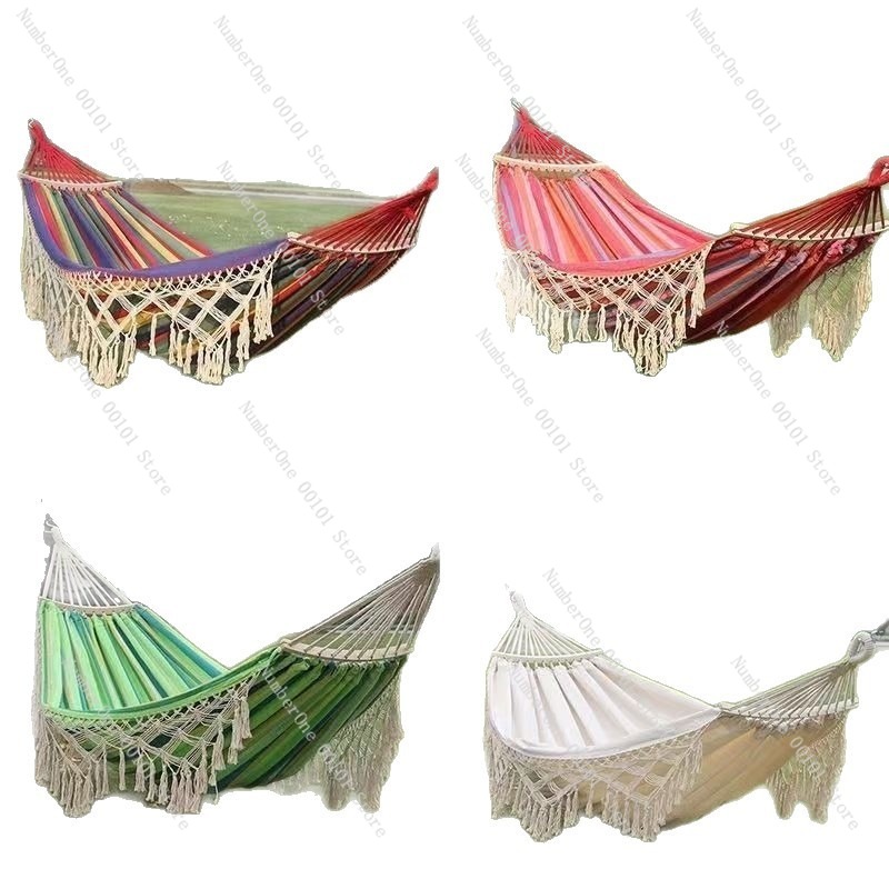 Canvas Double Hammock with Tas - مراجعة Garden Swing Chair وسعره