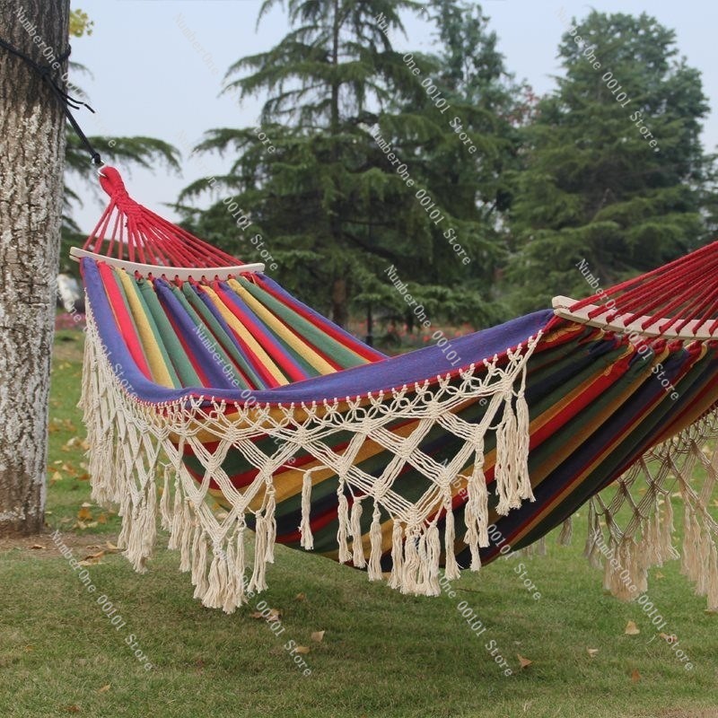 Canvas Double Hammock with Tas - مراجعة Garden Swing Chair وسعره