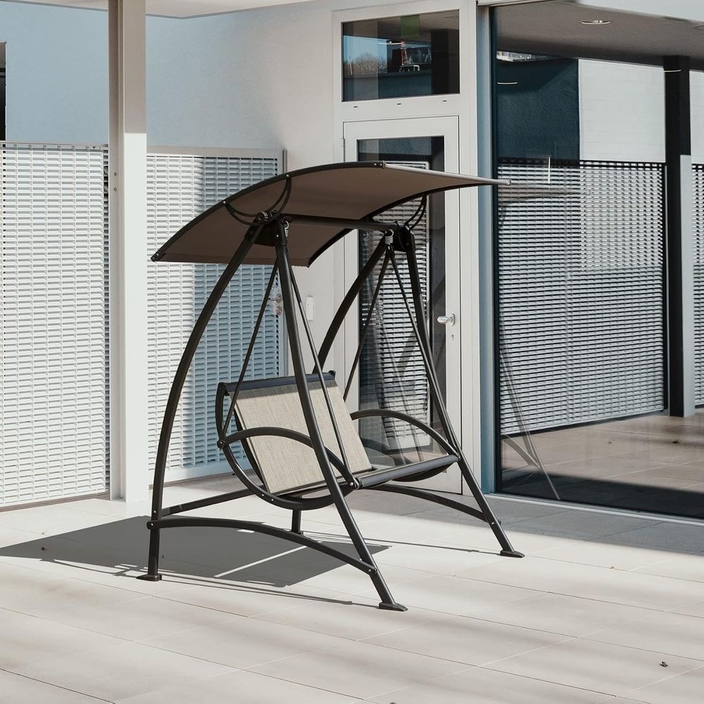 2-Seat Outdoor Patio Swing Cha - مراجعة Garden Swing Chair وسعره