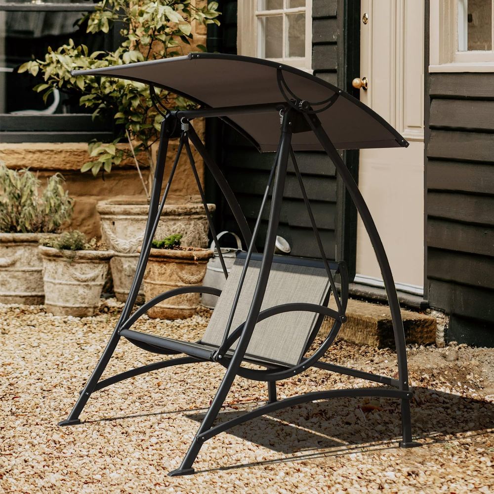 2-Seat Outdoor Patio Swing Cha - مراجعة Garden Swing Chair وسعره