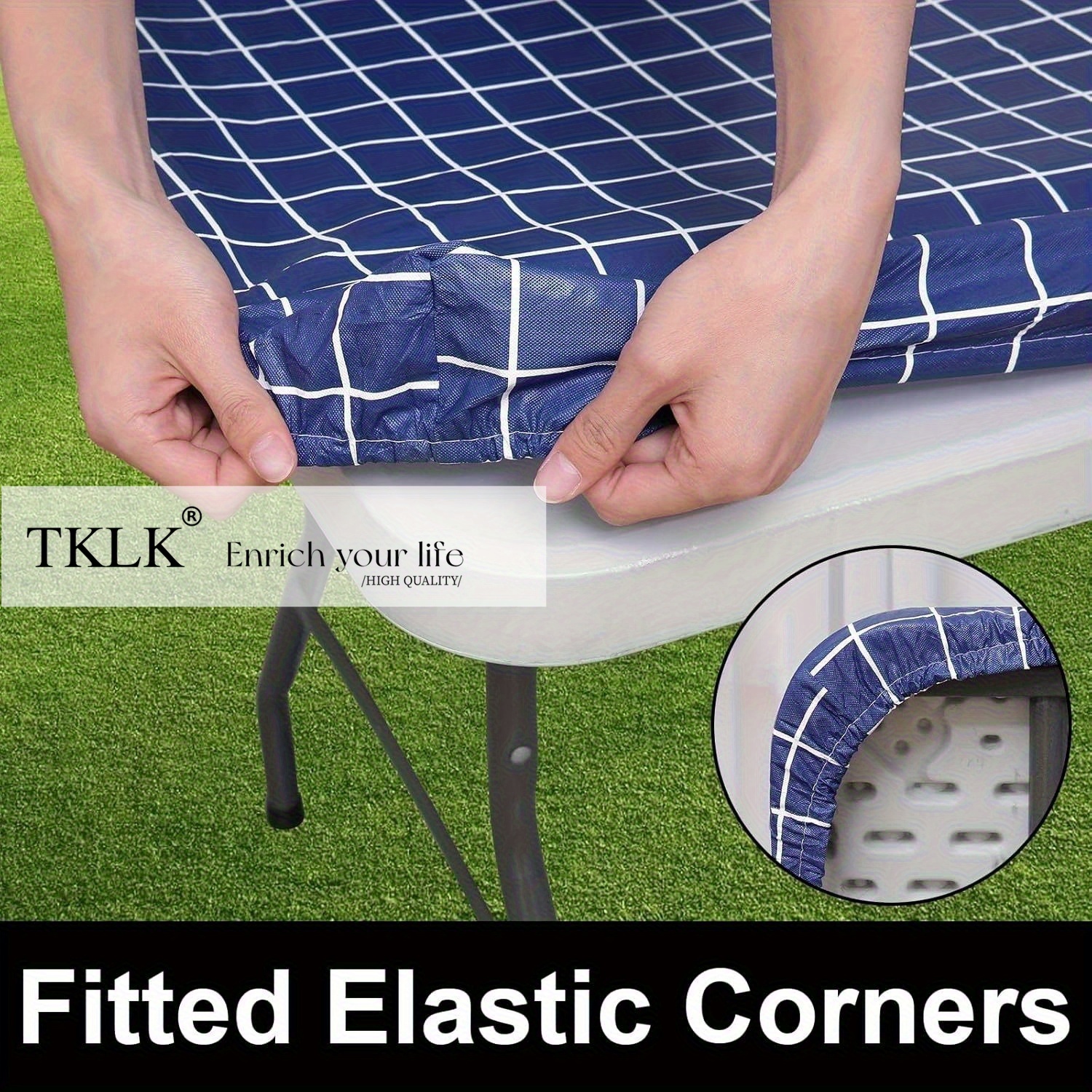 Rectangle Table Cloth, Elastic - مراجعة Folding Picnic Table وسعره