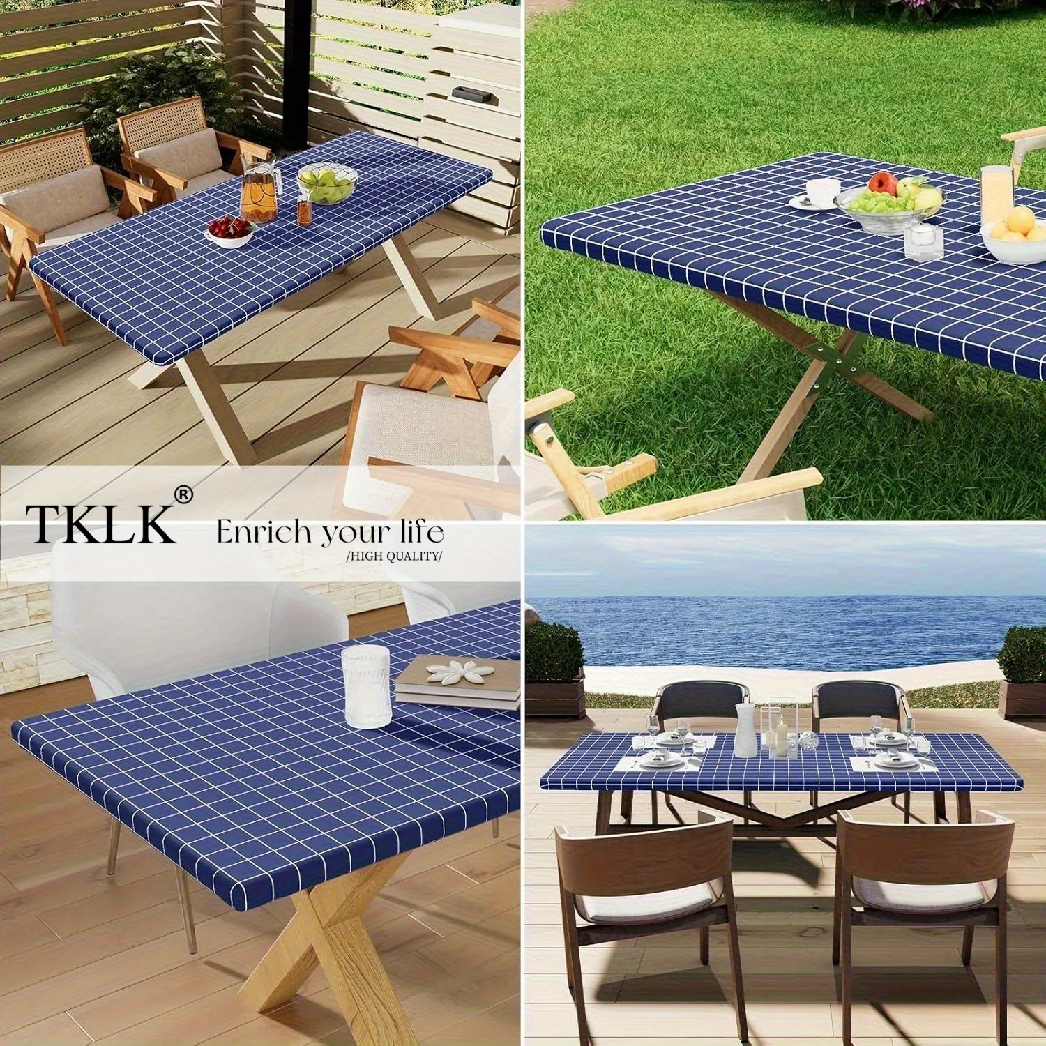 Rectangle Table Cloth, Elastic - مراجعة Folding Picnic Table وسعره