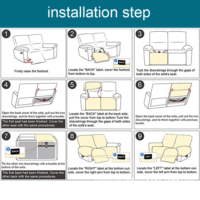 1/2/3 seater Recliner Stretch  - مراجعة Outdoor Furniture Upholstery وسعره