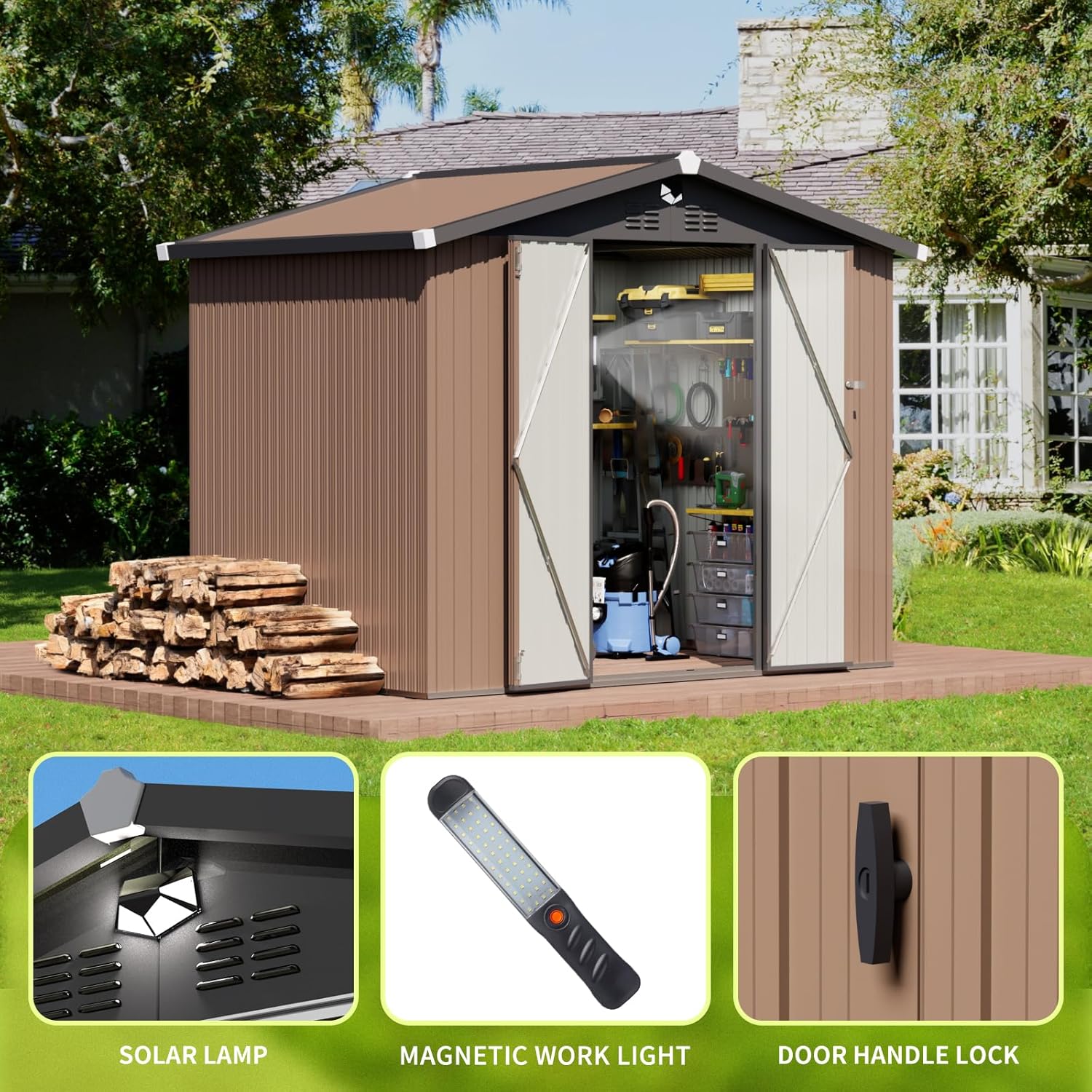 Metal Storage Shed,Outdoor Sto - مراجعة Outdoor Furniture Waterproof وسعره