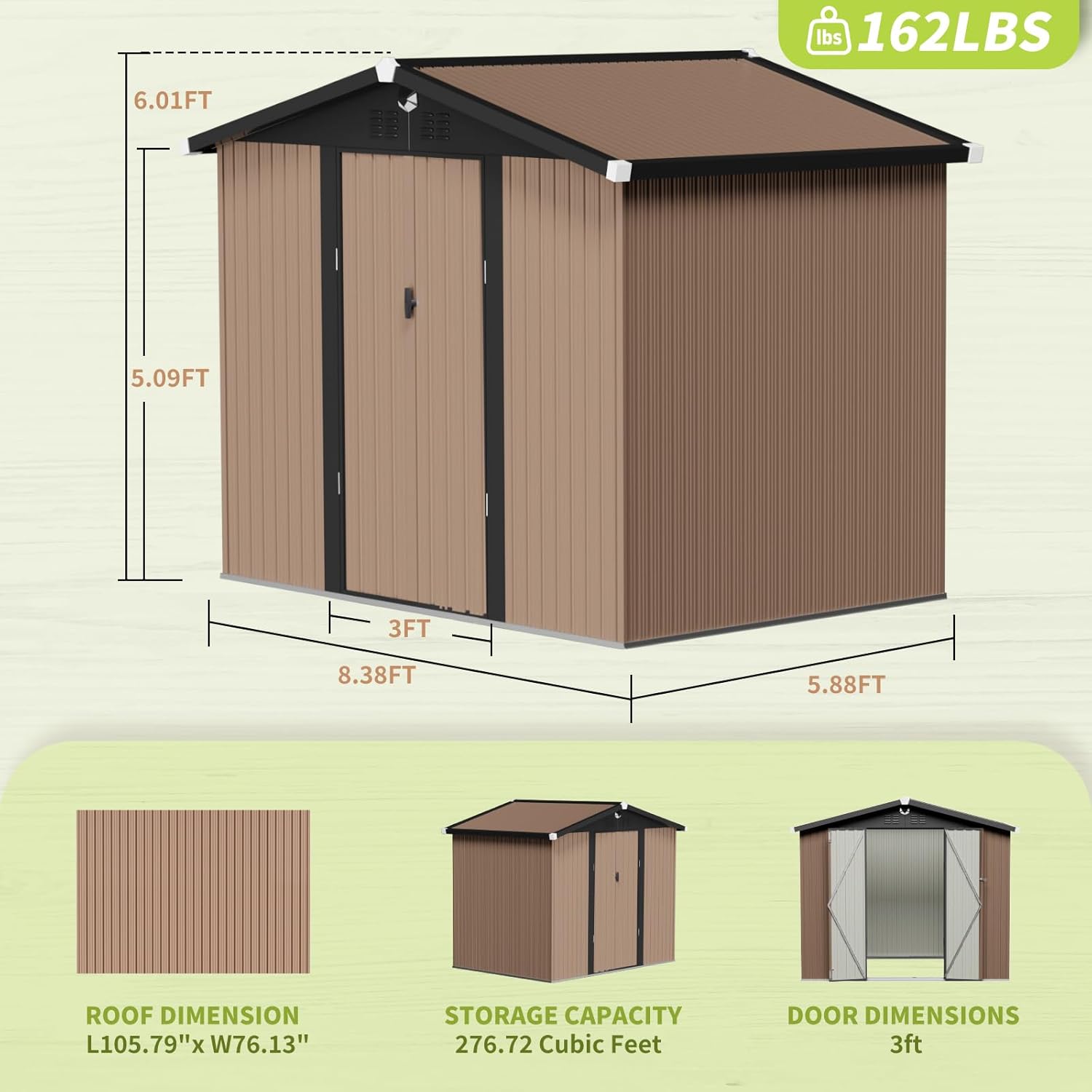 Metal Storage Shed,Outdoor Sto - مراجعة Outdoor Furniture Waterproof وسعره