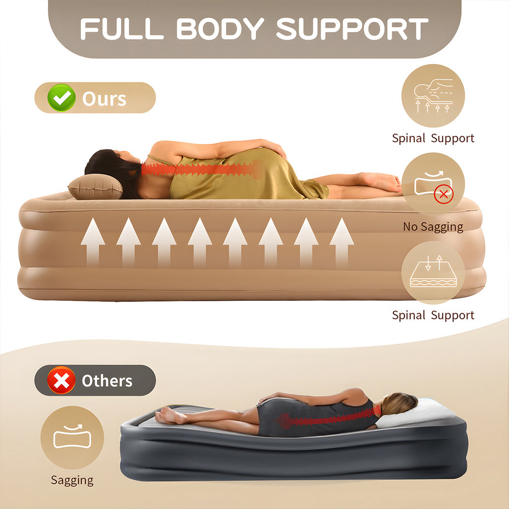 Queen Air Mattress with Built  - مراجعة Outdoor Furniture Arhaus وسعره
