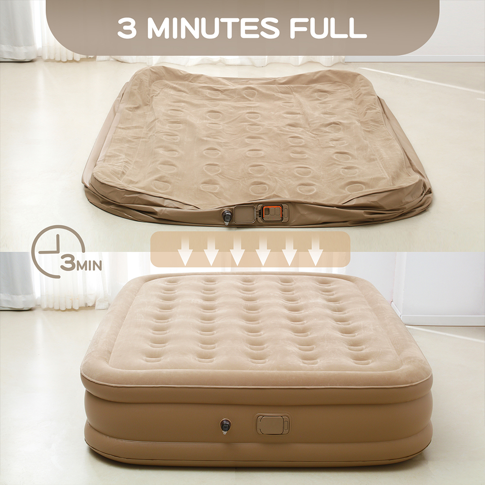 Queen Air Mattress with Built  - مراجعة Outdoor Furniture Arhaus وسعره