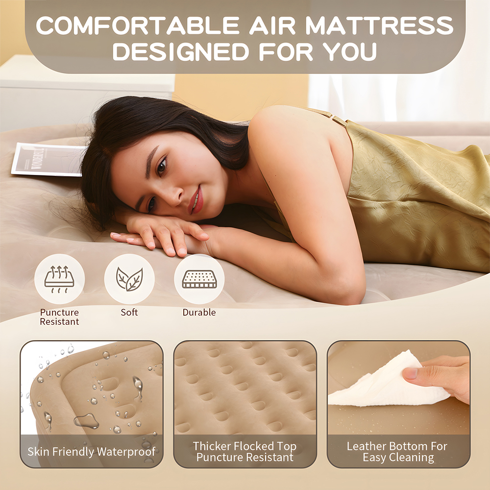 Queen Air Mattress with Built  - مراجعة Outdoor Furniture Arhaus وسعره