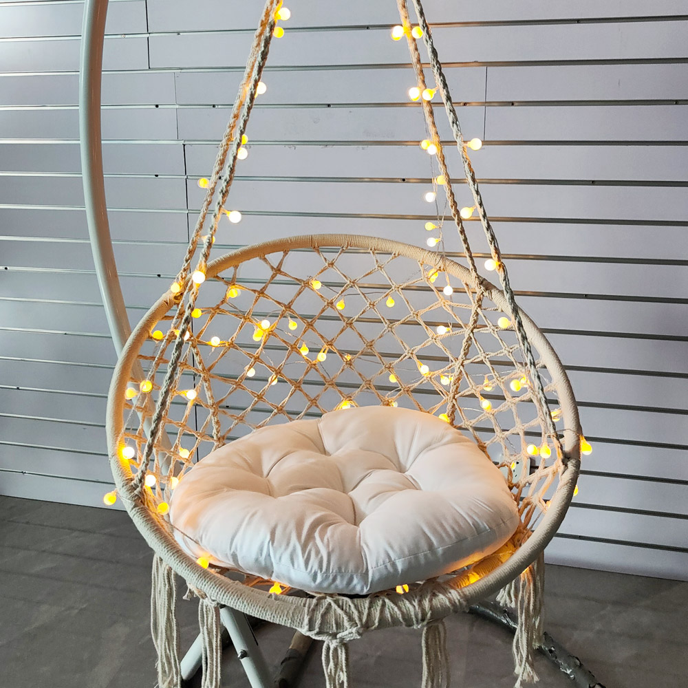 150 KG Nordic Garden Swing 그네  - مراجعة Outdoor Furniture Upholstery وسعره