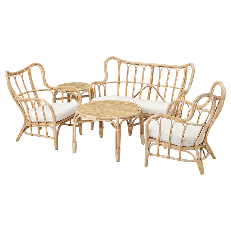 Custom Natural Real Rattan Sof - مراجعة Outdoor Furniture Indonesia وسعره