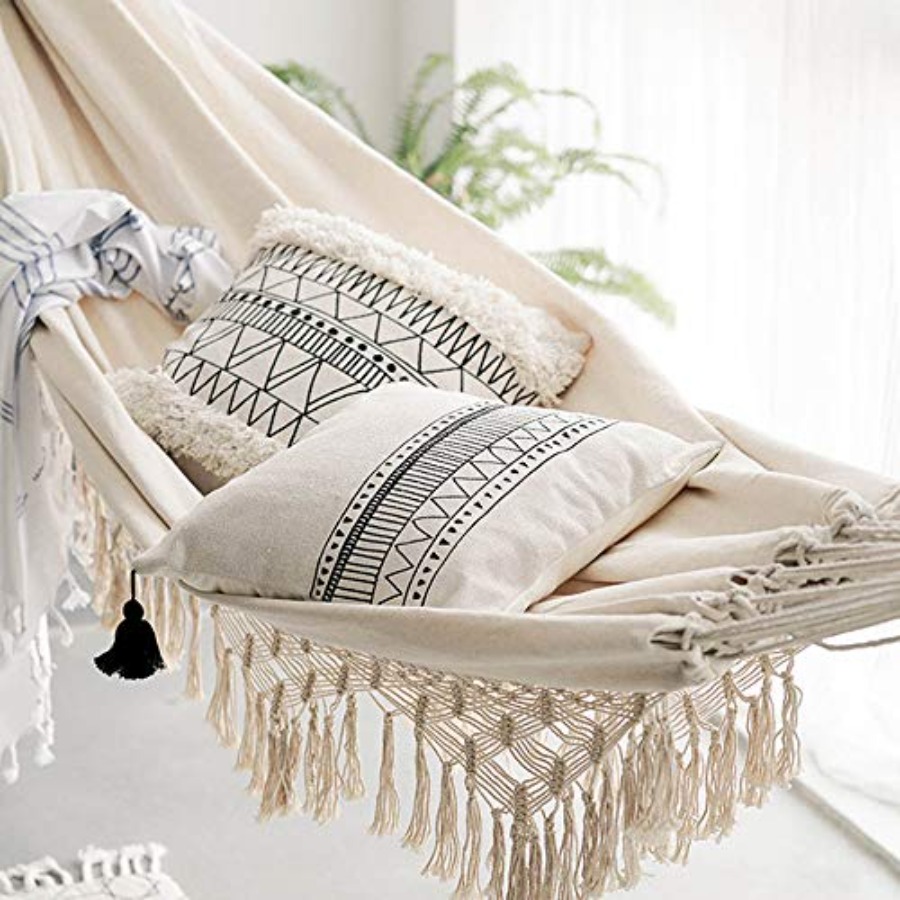 Handmade Cotton Woven Balcony  - مراجعة Garden Swing Chair وسعره