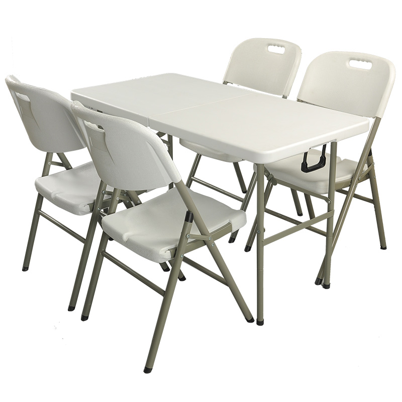 Outdoor Portable HDPE Folding  - مراجعة Outdoor Furniture Exhibition وسعره