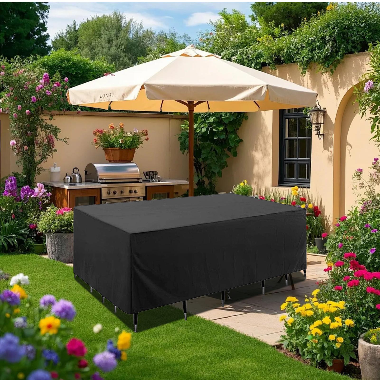 Outside Table Cover Sun Protec - مراجعة Outdoor Furniture Waterproof وسعره