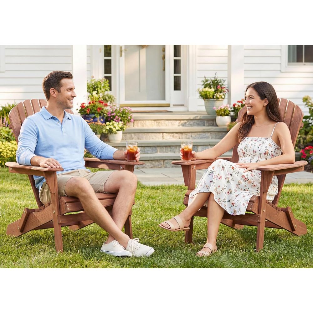 Pre-Assembled Wooden Adirondac - مراجعة Adirondack Chair Wood وسعره