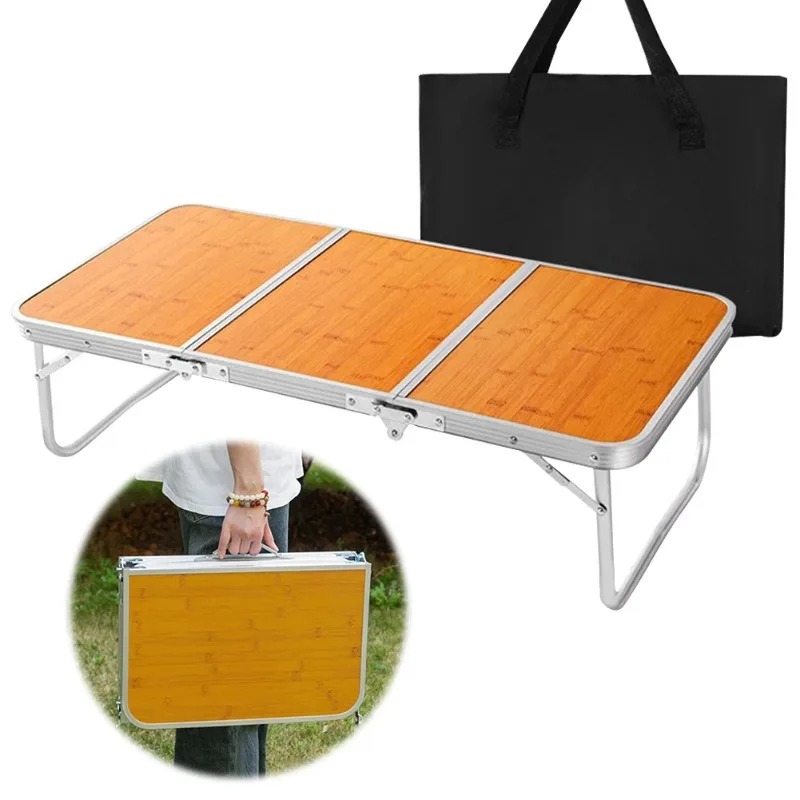 Folding Camping Table 3 Fold w - مراجعة Folding Picnic Table وسعره
