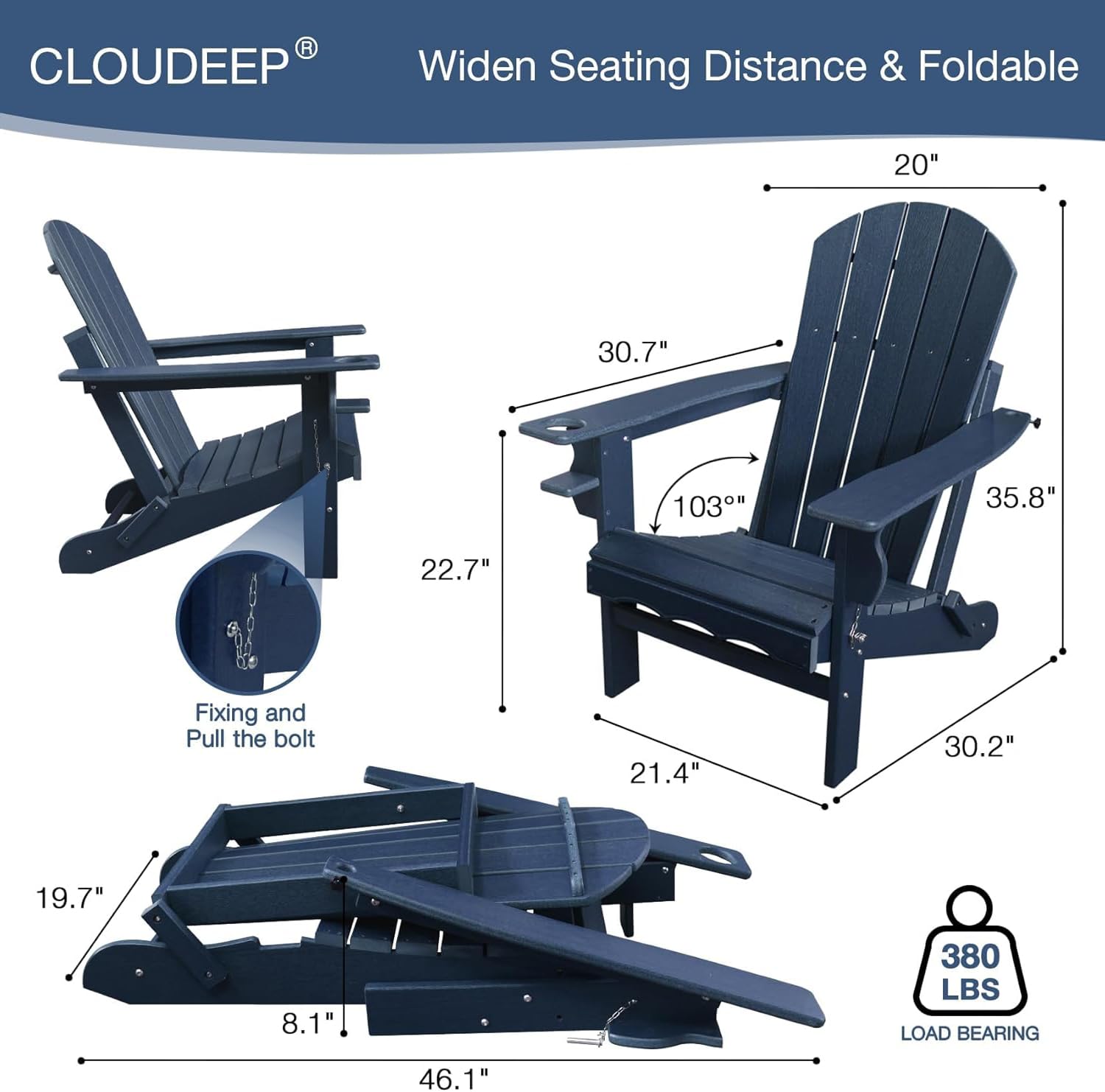Folding Adirondack Chairs Set  - مراجعة Adirondack Chair Wood وسعره