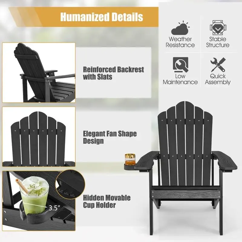 Weather Resistant HIPS Outdoor - مراجعة Adirondack Chair Wood وسعره