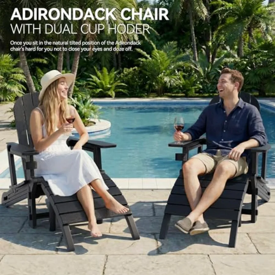 Adirondack Chairs Set of 2 wit - مراجعة Adirondack Chair Wood وسعره