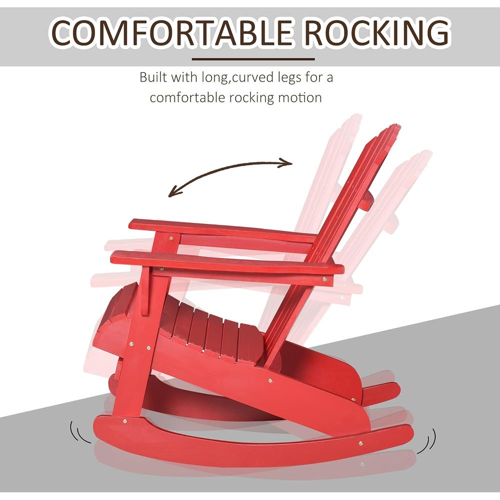 Wooden Adirondack Rocking Chai - مراجعة Adirondack Chair Wood وسعره