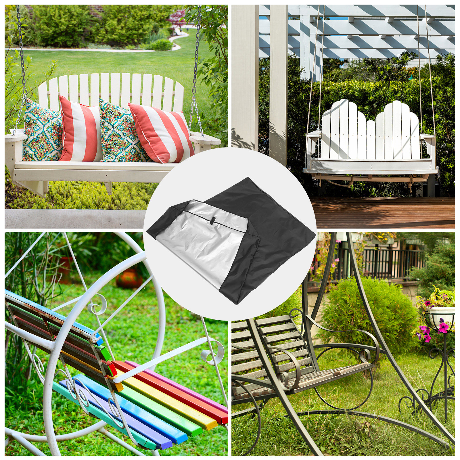 Oxford Fabric Hanging Swing Ch - مراجعة Garden Swing Chair وسعره