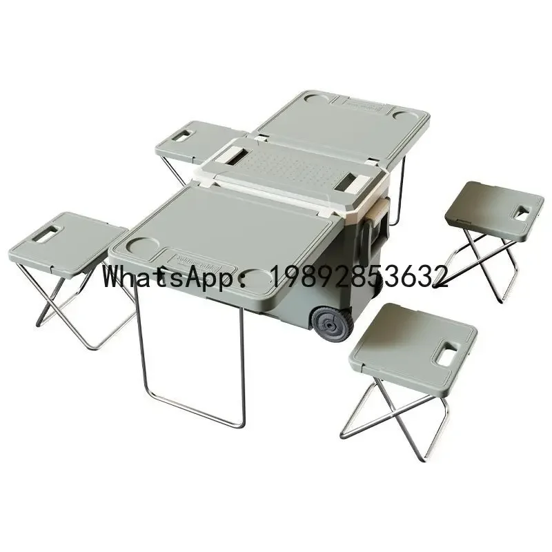 - Multifunctional portable fol - مراجعة Folding Picnic Table وسعره