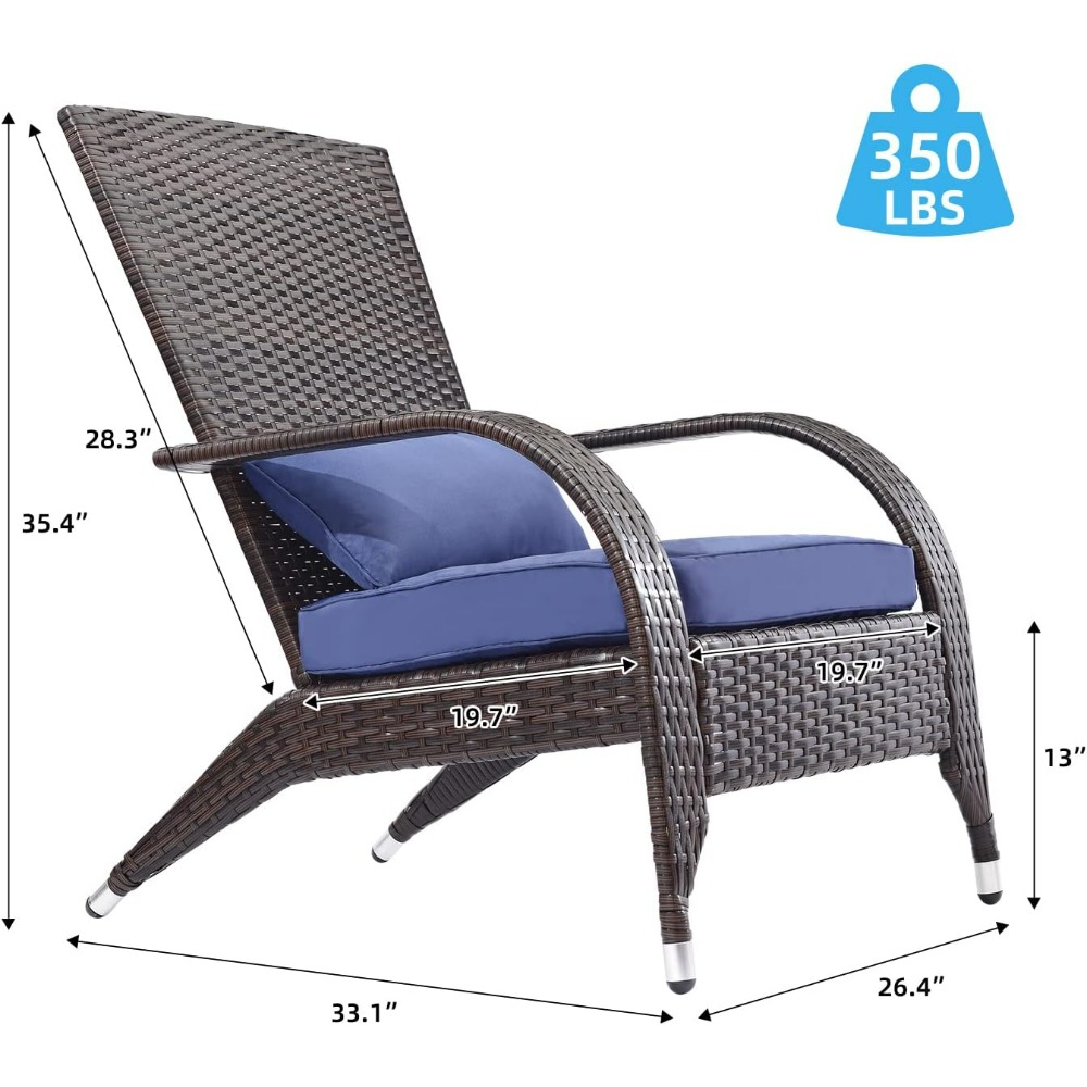Outdoor Wicker Adirondack Chai - مراجعة Adirondack Chair Wood وسعره