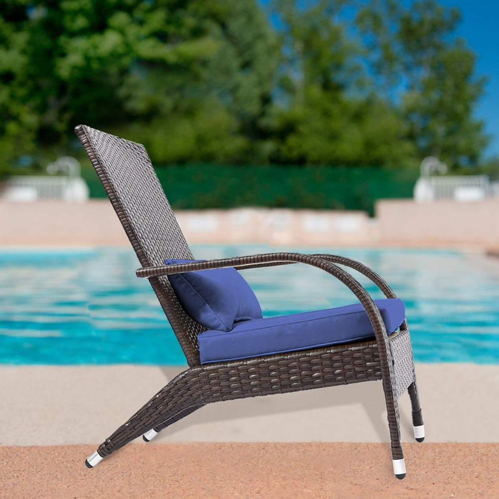 Outdoor Wicker Adirondack Chai - مراجعة Adirondack Chair Wood وسعره