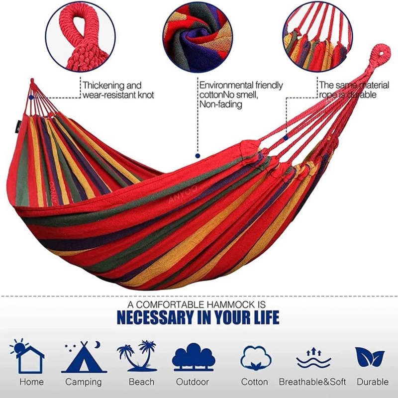 Hammock Leisure  Durable Singl - مراجعة Outdoor Furniture Upholstery وسعره