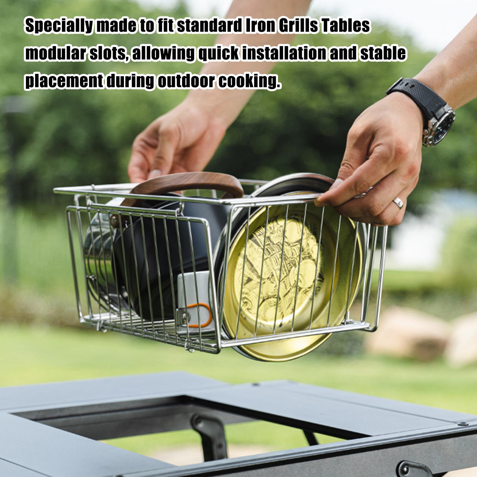 Camping Table Basket Metal Fol - مراجعة Folding Picnic Table وسعره